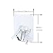 Nicedec 4-Pack 17.6 Pounds (Max) Heavy Duty Hooks Pack, Nail Free Transparent Ceiling Hook for Home and Office, No Surface Damage Wall Hooks, Waterproof and Oilproof [Not Recommended for Painted Wall]