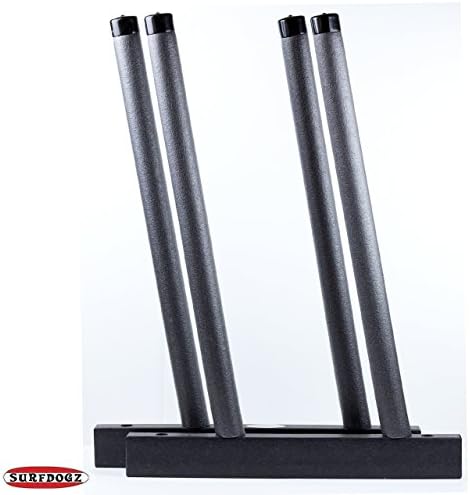 Surfdogz - 2 SUP, Paddle Board Steel Peg /Poly Base Wall Rack Set