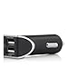 Dual USB Car Charger 3.4 Amps, 15 Watts, 5V DC (Black) by Tech Armor