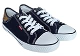 Levi's Women's Stan Buck Fashion Canvas Sneaker (7, Navy)