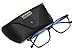 Akamai Blue Light Blocking Glasses - Mens & Womens Computer Screen Bluelight Protection - Anti UV Glare - Edisto Model (+0.0, Black)