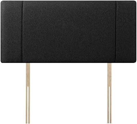 Chenille Fabric Portobello headboard, Bed head, Cheapest Price, Colours & Heights Available (Black, 3ft Single 20" High)