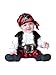 InCharacter Costumes, LLC Cap'n Stinker, Black/White/Red, Medium