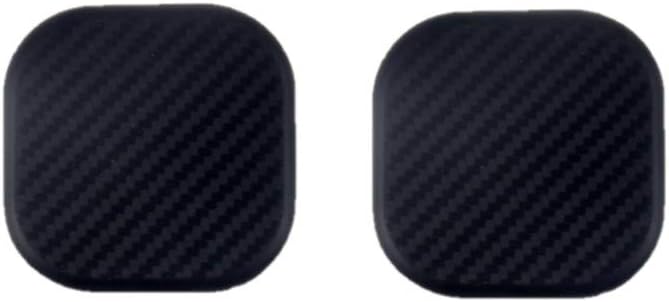 TRUE LINE Automotive Black Square Carbon Fiber Cup Holder Insert Interior Car Tray Anti Slip Pad