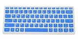 PcProfessional Blue Ultra Thin Silicone Gel Keyboard Cover for Lenovo Yoga 720 13 710 14 14" Yoga 710 15 Yoga 720 15 15.6" Flex 4 14" Flex 5 14" Yoga 910 14" Laptop (Please Compare Layout and Model)