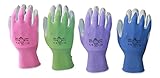 Atlas 370 Garden Glove 4 Pack (Medium, purple pink periwinkle green)