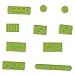 HDE 10pc Anti-Dust Silicone Rubber Port Plugs for MacBook Pro Retina Green)