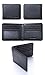 FlyHawk Italian Cowhide Men's RFID Blocking Genuine Leather Bifold Wallet, Mini-rfid Blocking-classic-black, One Size