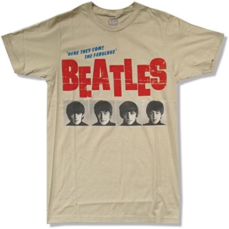 Apple Corps Beatles American Tour 1964 Tan T Shirt (Large) Apparel