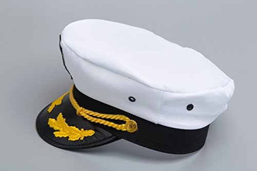 Jacobson Hat Company Men's Adult Yacht Cap, White, One Size