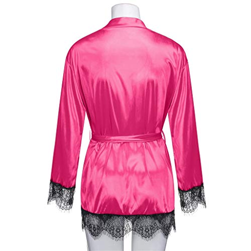 NEARTIME Women's Kimono Satin Robe Satin Lounge Bridesmaids Short Robe Sleepwear
