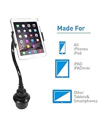 Ma y - Soporte para tablet y smartphone con cuello flexible más largo (12 pulgadas) para Apple iPad Pro 10.5 Air Mini, Samsung Galaxy Tab, iPhone X XS 8 8 Plus 7 7 7 + y cualquier dispositivo de hasta 8 pulgadas de ancho