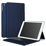 IVSO Apple New iPad 9.7 2017 Keyboard Case New iPad 2017 iPad 9.7 inch case with keyboard Ultra-Thin DETACHABLE Bluetooth Keyboard Stand Case / Cover for iPad 9.7 inch 2017 Version Tablet(Blue)