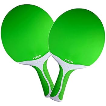 Amazon.com : Set of 2 Stiga Flow Ping Pong Paddle - Green