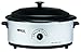 NESCO 4816-47, Roaster Oven with Porcelain Cookwell, Silver/Black, 6 quart, 750 watts