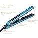 Anti Frizz Flat Iron Heat Adjustable Hair Straightener (Worldwide Voltage, Blue/Black)thumb 2