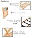 BirdRock Home Luggage Rack Stand with Shoe Shelf - Compact Folding Design - Bedroom Guest Room Suitcase Home Organization - Stable Durable Suitcases Racks Foldable Baggage Holder - Bamboo Natural