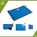 ATEPA Self-inflating Stadium Seat Cushion, Outdoor Portable Inflatable Seat Pad with Carrying Bag, for Hard Bench, Sports, Camping, Air Plane Ride, Traveling,2.75 oz, Blue