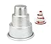 Astra shop Set of 4 Mini 3-Tier Cupcake Pudding Chocolate Cake Mold Baking Pan Party Food Mould, Medium