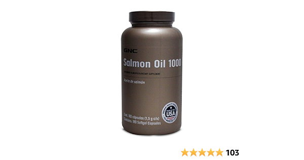 GNC Salmon Oil 1000 mg, 180 caps (El empaque puede variar) : Amazon.com.mx:  Salud y Cuidado Personal