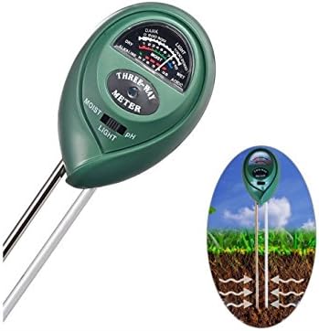 Soil Tester, Soil pH Meter, 3-in-1 Soil Test Kit For Moisture, Light & pH, A Must Have For Home And Garden, Lawn, Farm, Plants, Herbs & Gardening Tools, Indoor/Outdoors Plant Care Soil Tester (1)