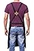 ARAWAK BRAVE Professional Cooking Apron Chef Designed for Kitchen BBQ Grill / 10 OZ Women and Men Bib Adjustable/Towel Loop