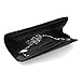 U-Story Women's Evening Wedding Party Velvet Envelope Clutch Bag Tote Purse Handbag (Black)