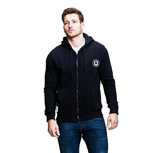 Red Torpedo Primo Quality Zip Up Case Cafe Ton Up Hoody Hoodie - Black M