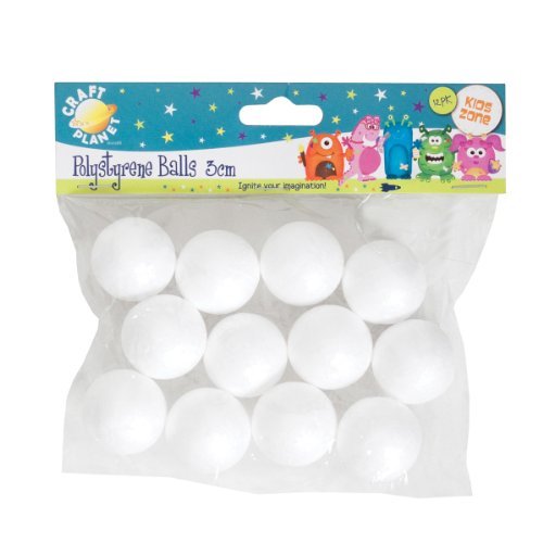 POLYSTYRENE BALLS 3CM (12PCS) by Craft Amazon.co.uk Toys & Games