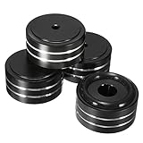 CynKen 4pcs 40x20mm Aluminum HIFI AMP Speaker Isolation Stand Turntable DAC Feet Pad Black