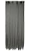 Charming Women 26 Inch 140G Long Clip in Hair Extensions One Piece Hairpiece 3/4 Half Hair Wig with 5 Clips (Gray)