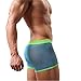 HP95(TM) Men's Bikini Underwear, Low Waist Mesh Transparent Sexy Boxers Bulge Comfy Shorts Underpants Underwear (M, A)