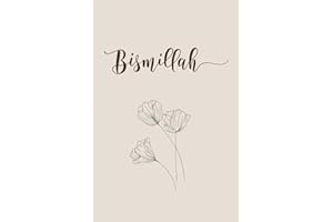 Islamic Notebook for Women – Minimalist Bismillah Lined Journal | Elegant Islamic Gratitude Journal & Gift for Muslim Women |