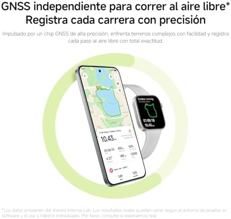 Redmi Watch 6 NFC, Relógio inteligente para mulheres e homens, ecrã AMOLED de 2,07'', monitorização cardíaca, sono e stress, 150+ modos desportivos, 24 dias de bateria, 5ATM, GPS, iOS & Android, cinzento — foto 7 de 8