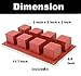 Oggibox 8-Cavity Square Cube Silicone Mold for Soap, Cake, Bread, Cupcake, Cheesecake, Cornbread, Muffin, Brownie, and More…