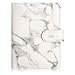 Marble Passport Cover Holder for Men&Women,RFID Blocking Travel Wallet PU Leather Waterproof Credit Card,Boarding Passes,Id Card Storage Case Multifunctional Document Organizer (White Gray)