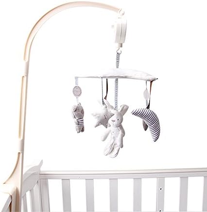 LZHA Fashion Infant Newborn Baby Pram Bed Bells Soft Hanging Toys Animal Handbells Rattles