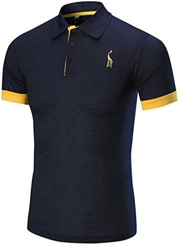 Summer Men Short Sleeve ☀Kstare Men's Classic Solid Soft Stretch Short Sleeves Polo T-Shirt