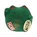 Kotobuki Maneki Neko Charm Gakumon-un Collectible Figurine, Academic Achievement, Green