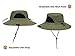 SUN CUBE Wide Brim Sun Hat Men Women, Mens Fishing Hats Sun UV Protection, Womens Hiking Bucket Hat, Outdoor Summer Safari Beach Boonie, Camping Unisex UPF 50+ Olive