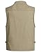 Alipolo Mutifunctional Fishing Vest,Athletic Outdoor Photo Journalist Hunting Travels Jacket Khaki US XXXL/Label 7XL