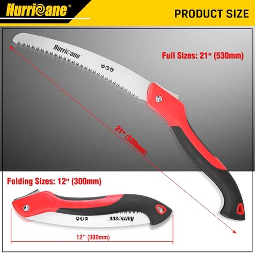 HURRICANE 10" Folding Hand Saw, SK5 Steel Blade with Triple-Cut Razor Teeth photo 10