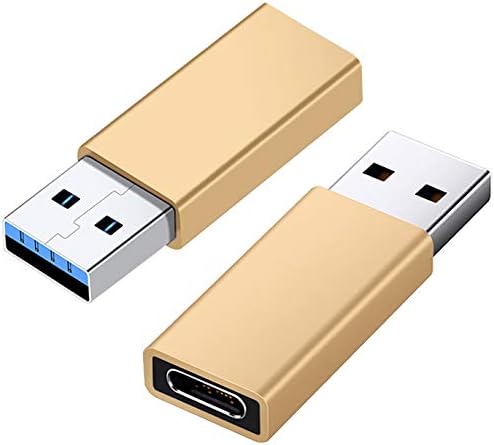USB Type C Lucklystar® Adapter USB C to USB,Conector Type C (Feamle) to USB (Male), USB C Adapter, Aluminum Convertor USB Type C to USB .2pcs