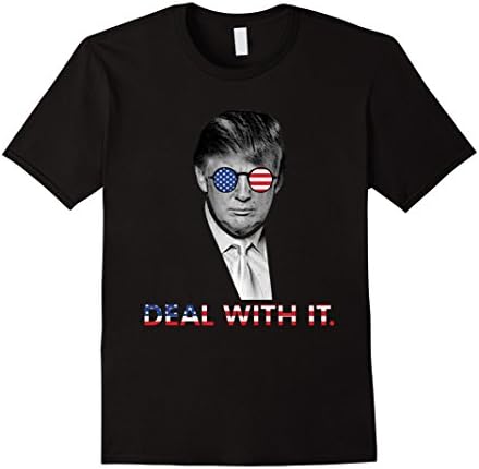 Men's Funky Deal With It Trump Tshirts XL Black