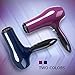 MYONAZ 1875 Watt Hair Dryer with Straightening Comb and Air Concentrator/Powerful and Quiet Blow Dryer with Nozzle - Create Salon Volume at Home up to 80% Faster with Less Frizz (Purple)