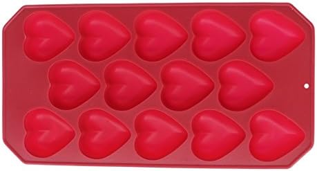 Silicone Heart shape Kitchen Ice Cube or Baking Cake Mold&amp;Tray,BPA-Free FDA Approved Food Grade,Resist 40 degree Celsius Below Zero to 300 Degree Celsius Temperature by Lobeliaer