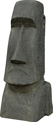 Moai Tete En Pierre Iles De Paques Statue 200cm Pour La Maison Et Le Jardin Amazon Fr Jardin