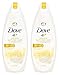 Dove Nourishing Body Wash - Limited Edition Summer Care - Net Wt. 22 FL OZ (650 mL) Per Bottle - Pack of 2