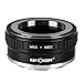 K&F Concept Lens Mount Adapter M42 to NEX Ⅱ Copper Adapter Compatible with M42 Screw Mount Lens Sony NEX Camera Black
