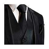 Brand Q Men's Tuxedo Vest, Tie & Pocket Square
